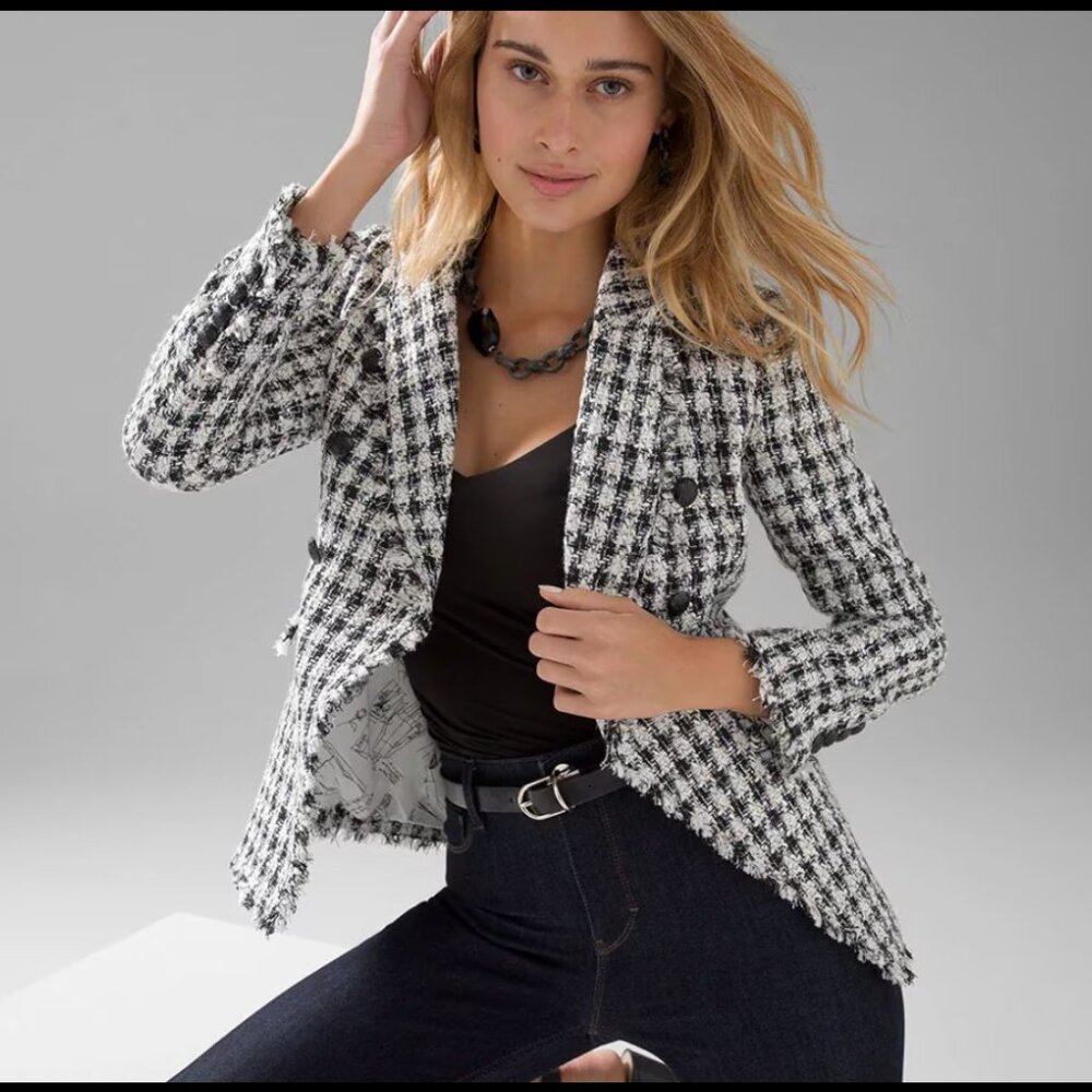 White House Black Market Tweed Blazer
